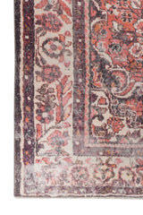 Ornara Coral Red Polyester Rug