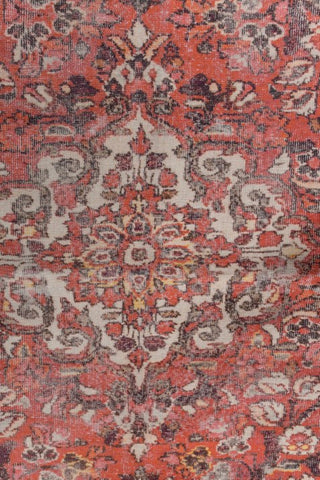 Ornara Coral Red Polyester Rug
