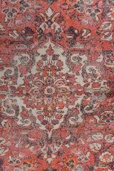 Ornara Coral Red Polyester Rug