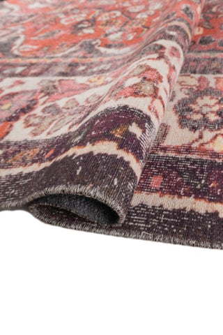 Ornara Coral Red Polyester Rug