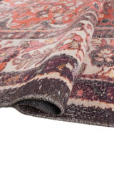Ornara Coral Red Polyester Rug