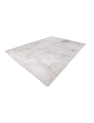 Relic Ivory Polyester Dhurrie
