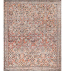 Vittori Terracotta Polyester Dhurrie