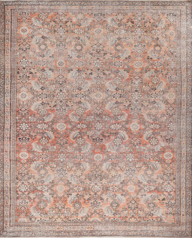 Vittori Terracotta Polyester Dhurrie