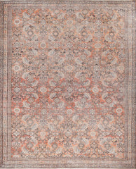 Vittori Terracotta Polyester Dhurrie