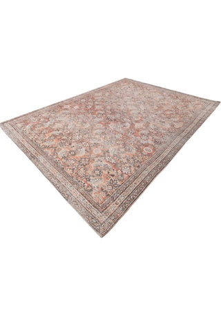 Vittori Terracotta Polyester Dhurrie