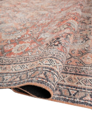 Vittori Terracotta Polyester Dhurrie