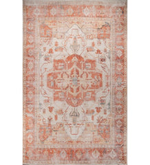Zevarin Apricot Orange Polyester Rug