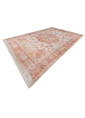 Zevarin Apricot Orange Polyester Rug
