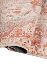 Zevarin Apricot Orange Polyester Rug