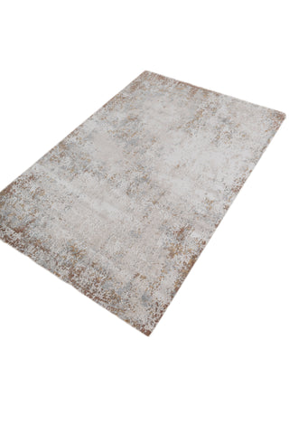 Soft Abstract Rug 4X6 Ft | White Honey Yellow Carpet For Living Room, Bedroom, Dining Room