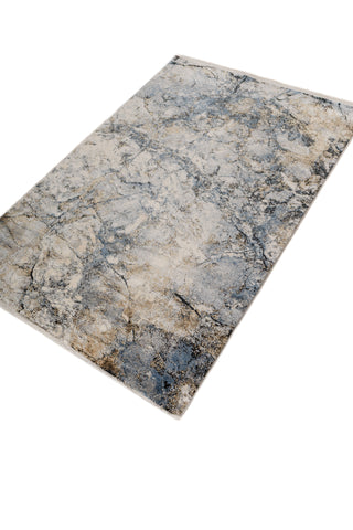 Soft Abstract Rug 4X6 Ft | Deep Navy Siam Blue Carpet