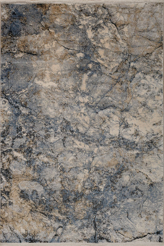 Soft Abstract Rug 4X6 Ft | Deep Navy Siam Blue Carpet