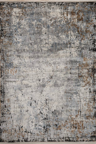 Zerion Gray Polypropylene Rug