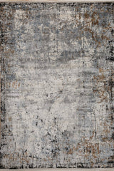 Zerion Gray Polypropylene Rug