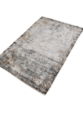 Zerion Gray Polypropylene Rug