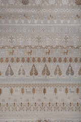 Soft Abstract Rug 4X6 Ft | Medium Taupe Sunflower Carpet For Living Room, Bedroom, Dining Room