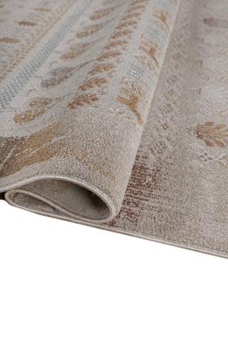 Soft Abstract Rug 4X6 Ft | Medium Taupe Sunflower Carpet For Living Room, Bedroom, Dining Room