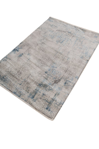 Soft Abstract Rug 4X6 Ft | Silver Lake Blue Stardust Carpet For Living Room, Bedroom, Dining Room