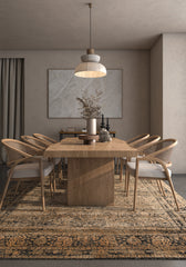 Soft Oriental Rug 4X6 Ft | Sunflower Peacock Blue Carpet For Living Room, Bedroom, Dining Room