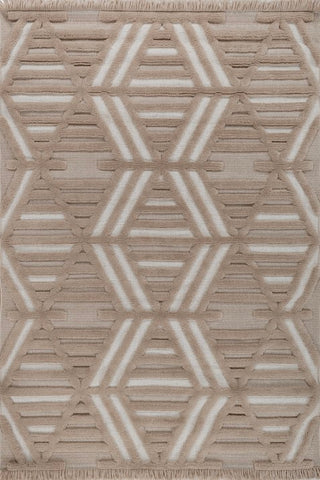 Zeriva Peach Polypropylene Rug