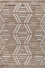 Zeriva Peach Polypropylene Rug