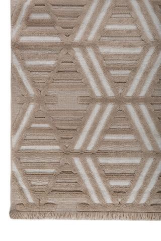 Zeriva Peach Polypropylene Rug