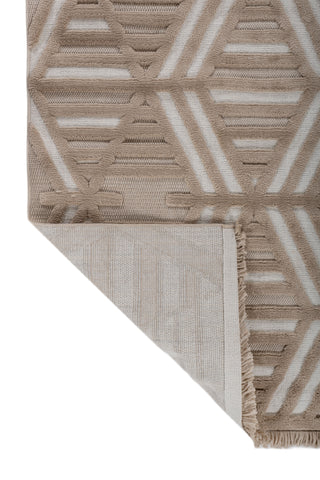 Soft Abstract Rug 4X6 Ft | Light Peach White Carpet For Living Room, Bedroom, Dining Room