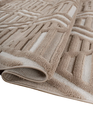 Soft Abstract Rug 4X6 Ft | Light Peach White Carpet For Living Room, Bedroom, Dining Room