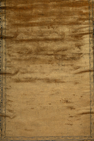 Soft Oriental Rug 4X6 Ft | Saffron Peacock Blue Carpet For Living Room, Bedroom, Dining Room