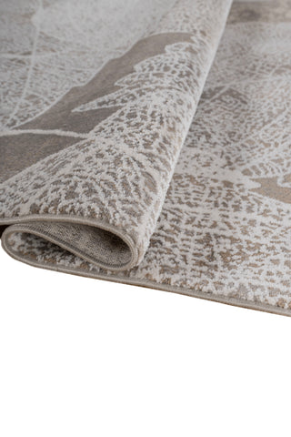 Soft Abstract Rug 4X6 Ft | White Twine Carpet For Living Room, Bedroom, Dining Room