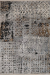 Kireon Gray Polypropylene Rug