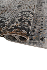 Kireon Gray Polypropylene Rug