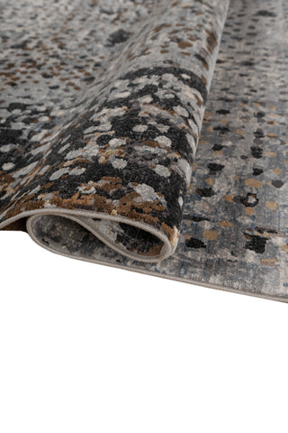 Soft Abstract Rug 4X6 Ft | London Fog Inky Sea Carpet For Living Room, Bedroom, Dining Room