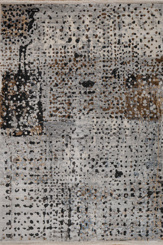 Soft Abstract Rug 4X6 Ft | London Fog Inky Sea Carpet For Living Room, Bedroom, Dining Room