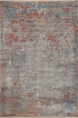 Zavira Blue Polypropylene Rug