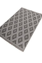 Drevon Steel Gray Polypropylene Rug