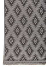 Drevon Steel Gray Polypropylene Rug