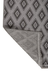 Drevon Steel Gray Polypropylene Rug