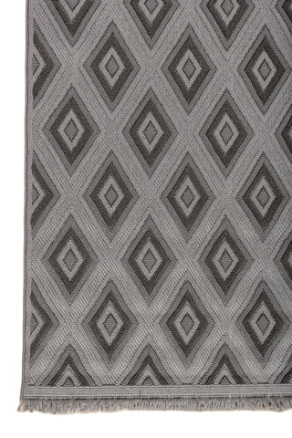 Soft Abstract Rug 4X6 Ft | Steel Gray Cyan Blue Carpet For Living Room, Bedroom, Dining Room