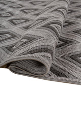 Asterlane Steel Gray & Cyan Blue Rug