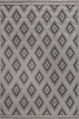 Asterlane Steel Gray & Cyan Blue Rug