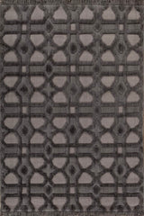 Orvith Charcoal Gray Polypropylene Rug