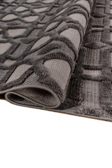 Asterlane Steel Gray & Cyan Blue Rug