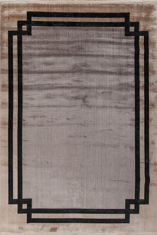 Soft Abstract Rug 5X7'6 Ft | Smoke Blue Black Ink Carpet For Living Room, Bedroom, Dining Room