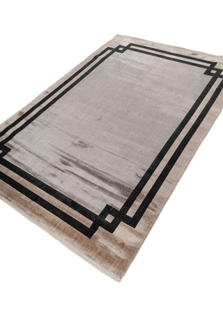 Soft Abstract Rug 5X7'6 Ft | Smoke Blue Black Ink Carpet For Living Room, Bedroom, Dining Room
