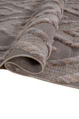 Vareli Taupe Polypropylene Rug