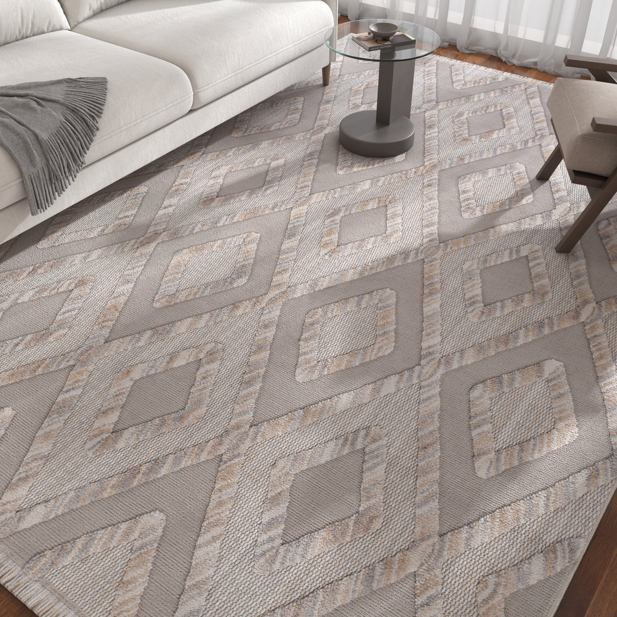 Asterlane London Fog & White Rug