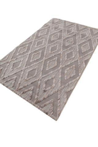 Soft Abstract Rug 5X7'6 Ft | London Fog White Carpet For Living Room, Bedroom, Dining Room