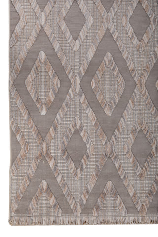 Soft Abstract Rug 5X7'6 Ft | London Fog White Carpet For Living Room, Bedroom, Dining Room